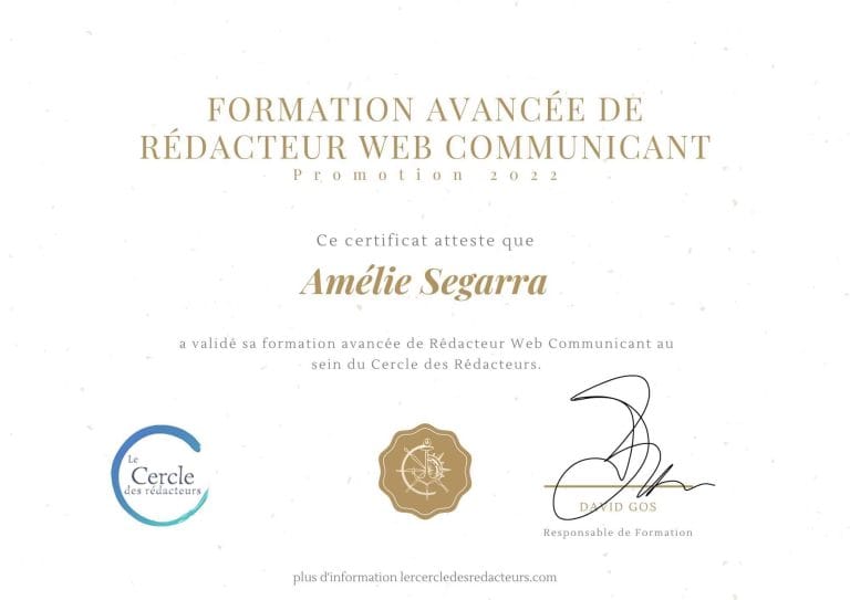 Certificat de Formation