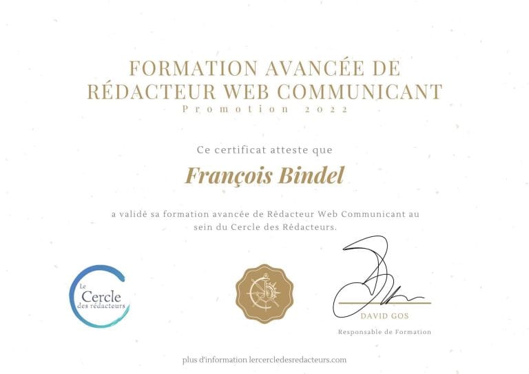 Certificat de Formation