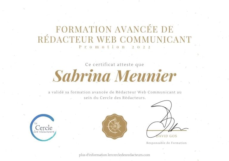 Certificat de Formation